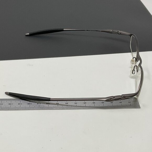 Oakley Eyeglasses 11-746 Chain 6.0 Titanium Dk Bronze Half Rim Metal Frame 48mm